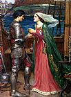 John William Waterhouse Canvas Paintings - Tristan and Isolde with the Potion